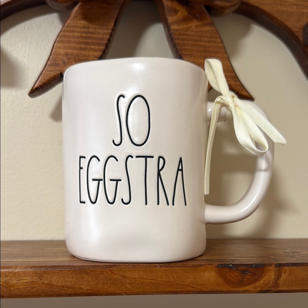 Rae Dunn Cream‎ Mug - So Eggstra